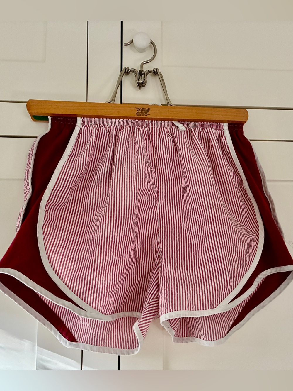 Lauren James shorties Red & White Striped Athletic Shorts